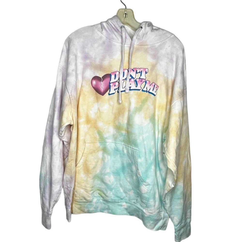BSR "Don't Play Me" Tie Dye Hoody Sweatshirt NWOT‎